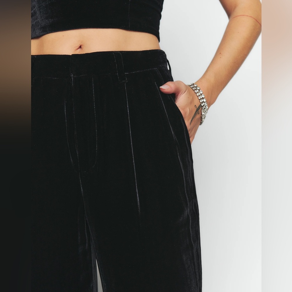 NWT Reformation Velvet Pants